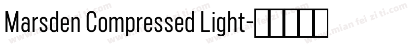 Marsden Compressed Light字体转换